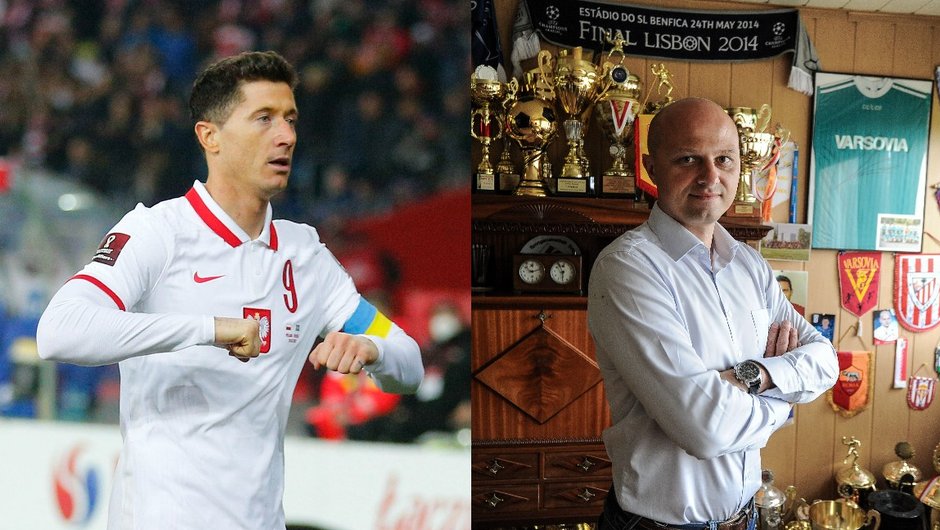 Robert Lewandowski pomoże byłym klubom. Z prawej strony jego były trener Marek Krzywicki