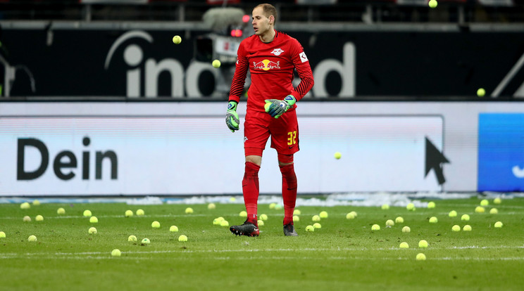 A Frankfurt szurkolóinak nem Gulácsival, hanem a hétfő esti 
meccskezdéssel volt 
problémájuk /Fo­tó: Getty Images