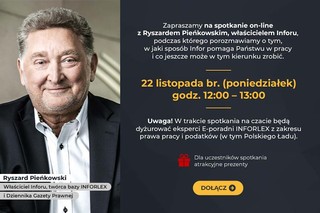 Zapraszamy na spotkanie z właścicielem Inforu oraz dyżur ekspercki dotyczący Polskiego Ładu