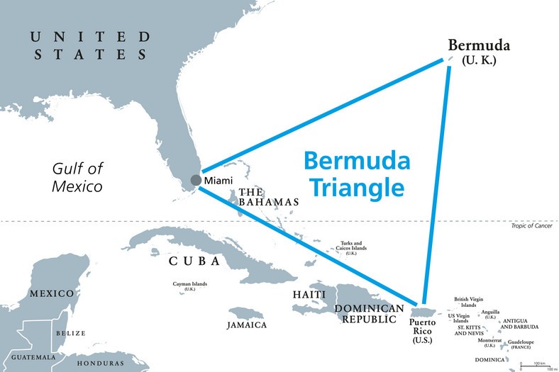 Obszar nazywany Trójkątem Bermudzkim