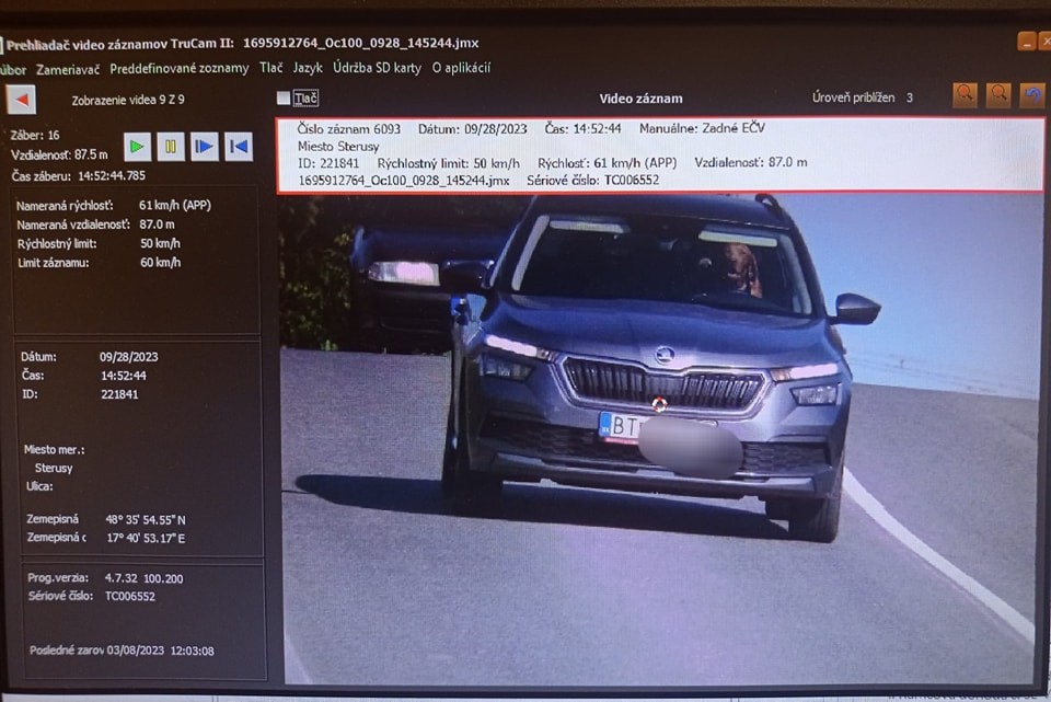 Senickí policajti neverili vlastným očiam na policajnom radare.