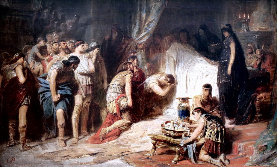XIX-wieczne wyobrażenie śmierci Aleksandra Wielkiego