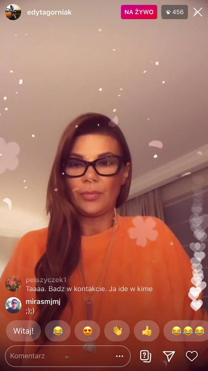 Edyta Górniak zorganizowała transmisję live na Instagramie