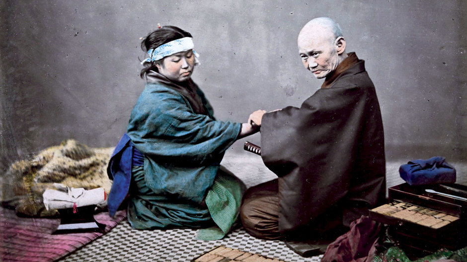 Lekarz i pacjentka, ok. 1868 r.  (domena publiczna)