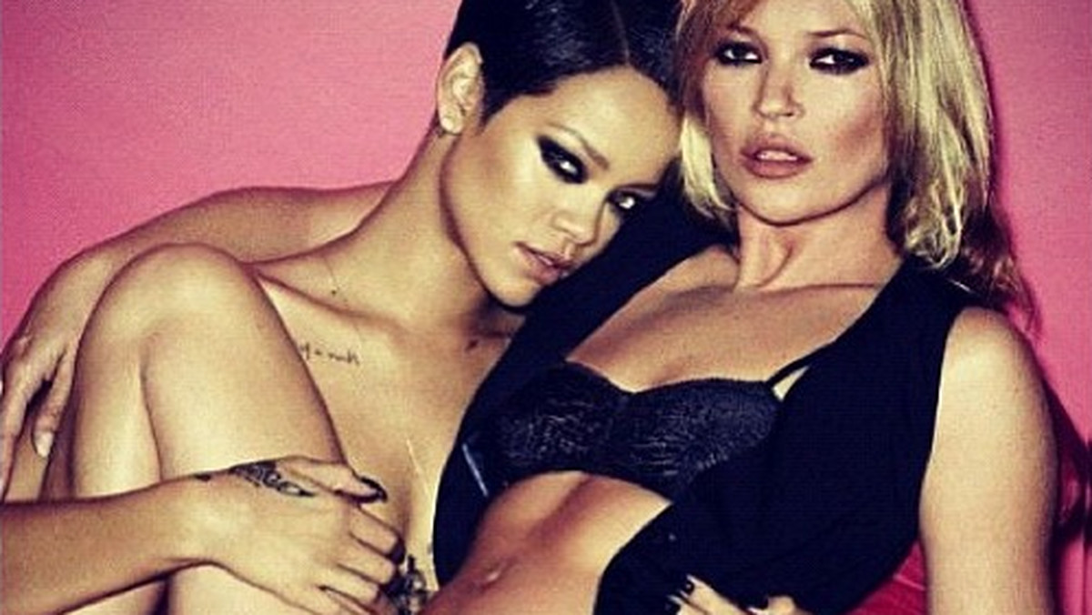 Rihanna i Kate Moss zrzuciły ciuchy na potrzeby nowej sesji zdjęciowej dla magazynu "V".