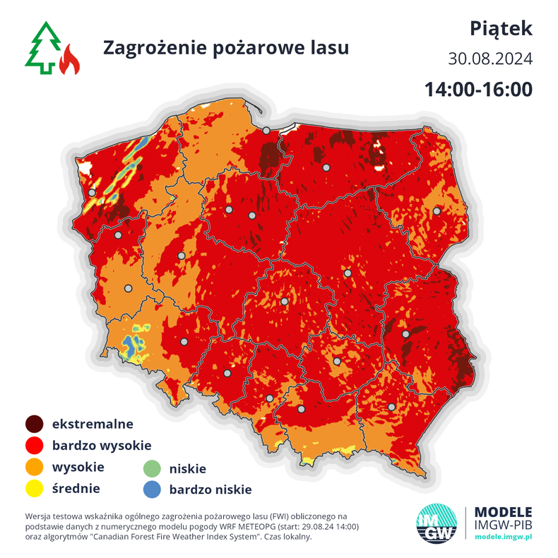 Mamy bardzo wysokie zagrożenie pożarowe w lasach