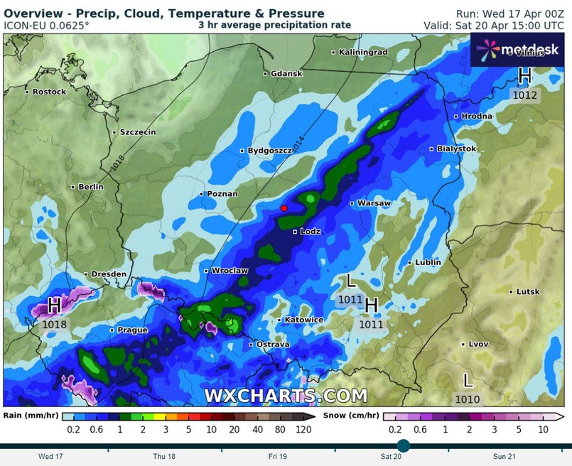 W najbliższych dniach czeka nas ochłodzenie i opady deszczu, a w niektórych miejscach śniegu