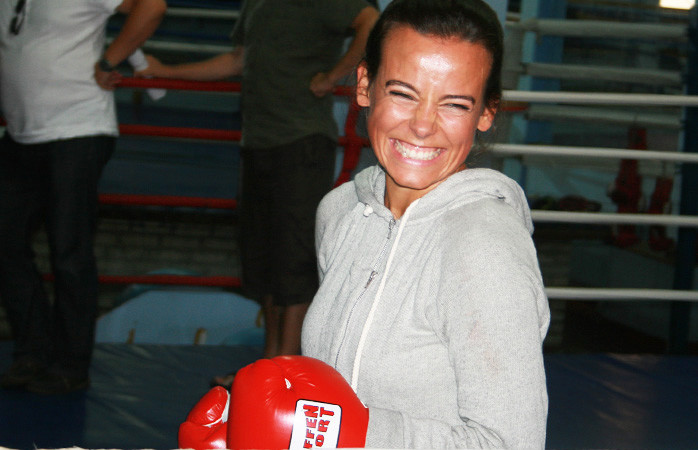 Anna Mucha trenuje boks