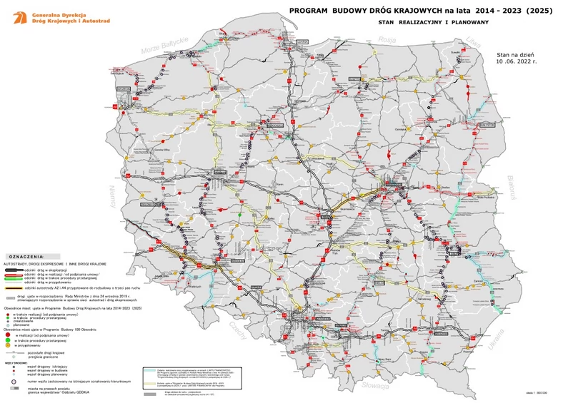 Plan budowy dróg do 2025 r wersja z czerwca 2022 r