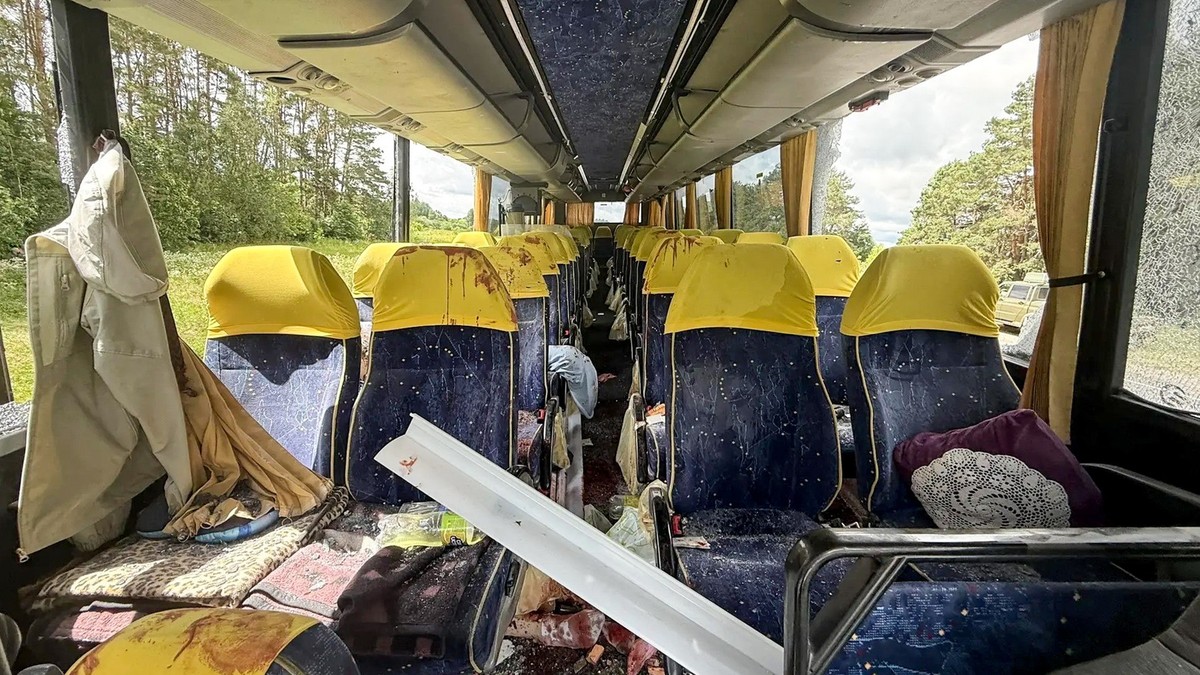 Napad dronom na autobus sa decom iz Belorusije u Brjansku