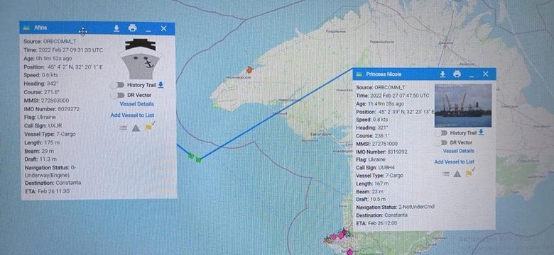 Rosjanie porwali dwa ukraińskie statki z cywilną załogą