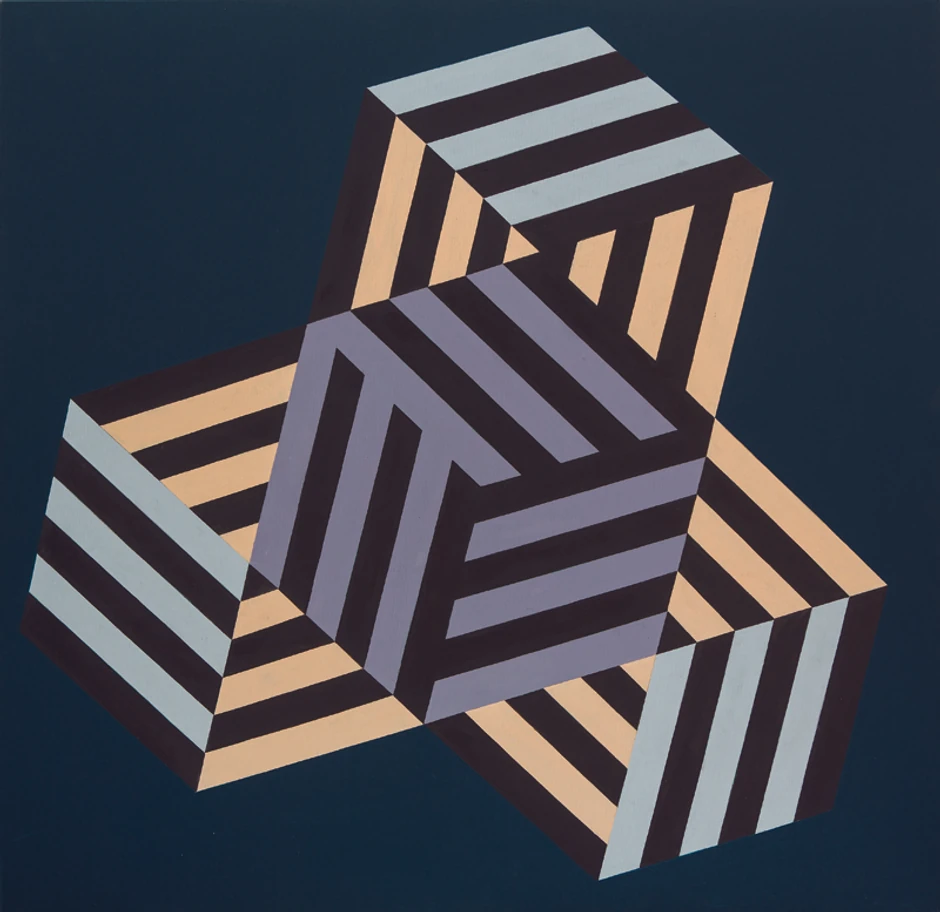 Albaharijeva Davidova zvezda, (2016) ulje na platnu, 100x100