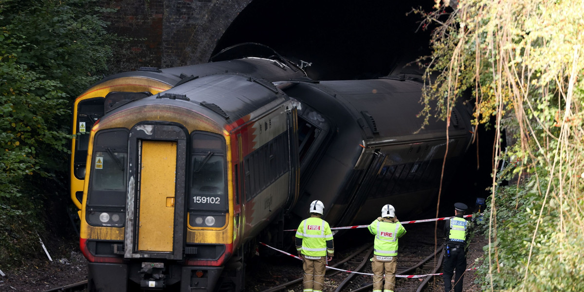 Wypadek pociągów w Wielkiej Brytanii. 