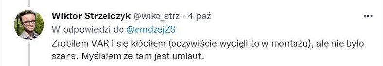 Wiktor Strzelczyk na Twitterze