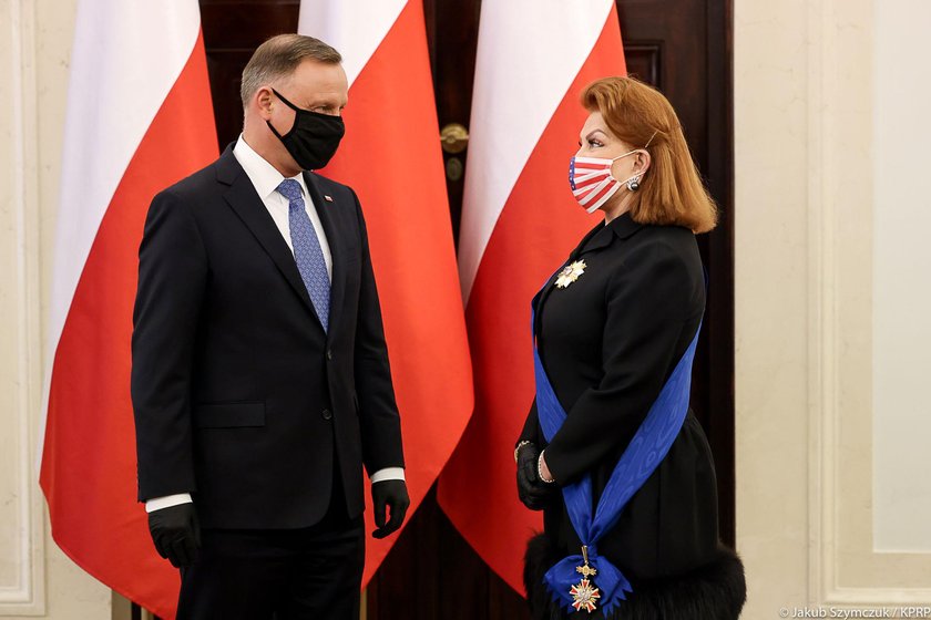 Andrzej Duda odznaczył Georgette Mosbacher