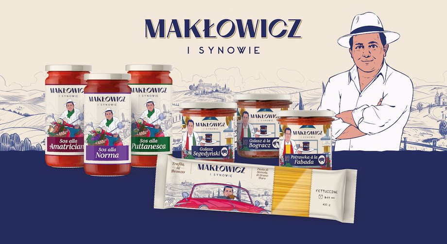 W gamie produktów są m.in. makarony czy sosy