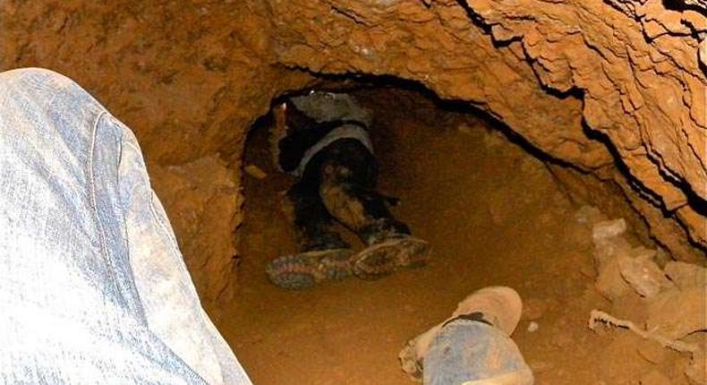 Anglogold Ashanti Mining pit caves in