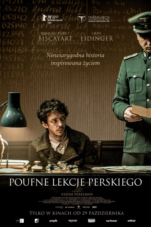 "Poufne lekcje perskiego", plakat filmowy