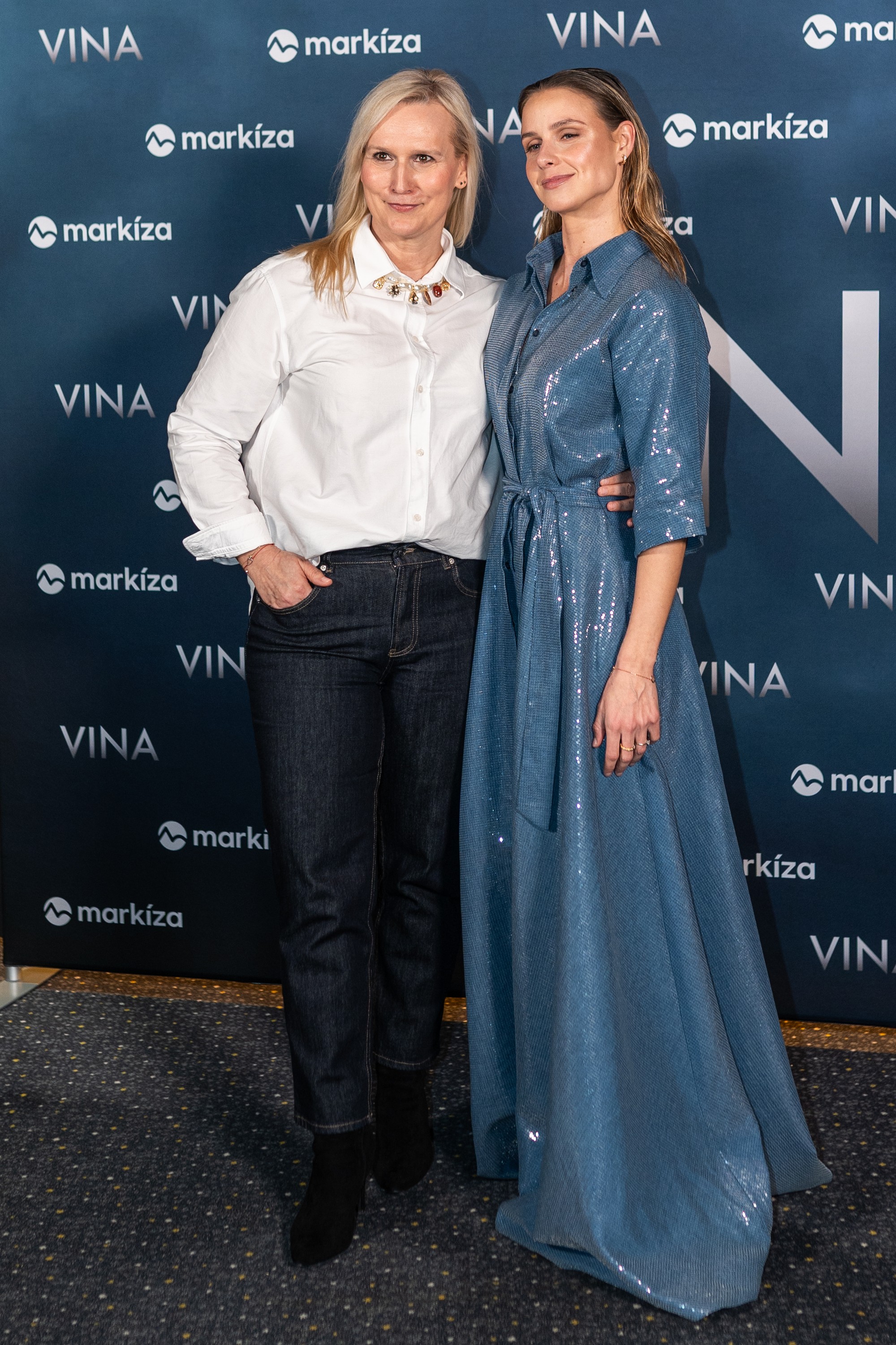 Nela Pocisková na premiére seriálu Vina.