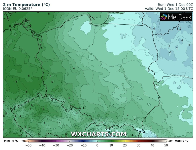 Od zachodu zacznie napływać ciepła masa powietrza