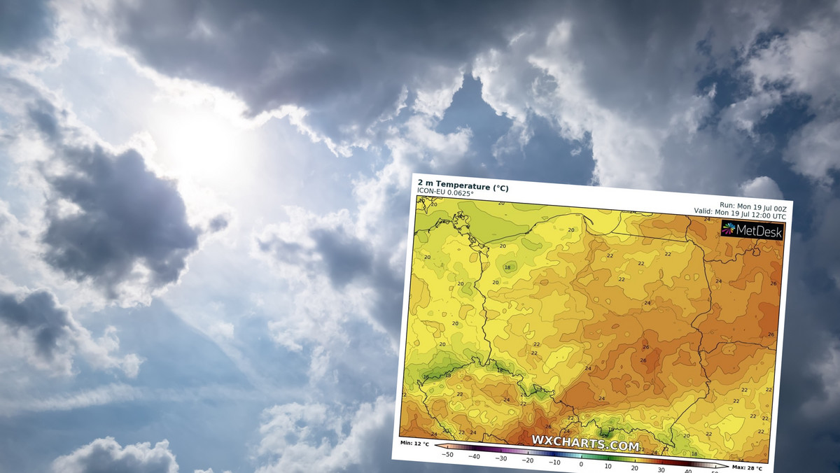 Prognoza pogody na poniedziałek, 19 lipca. Koniec nawałnic. Zrobi się chłodniej