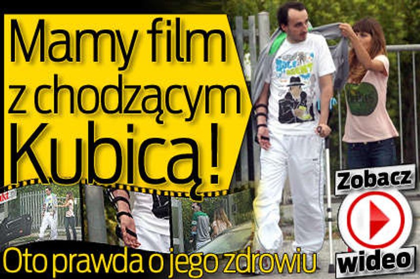 Mamy film z idącym Kubicą! Oto prawda o jego zdrowiu