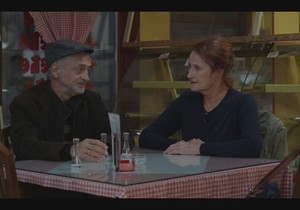 Kadar iz filma "Saučesnici"; Zoran Cvijanović i Danica Ristovski 