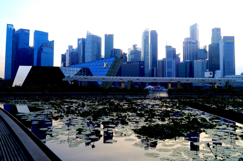 Biznesowa dzielnica w centrum Singapuru