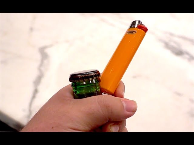 Opening a bottle with a lighter- Alex Mandel