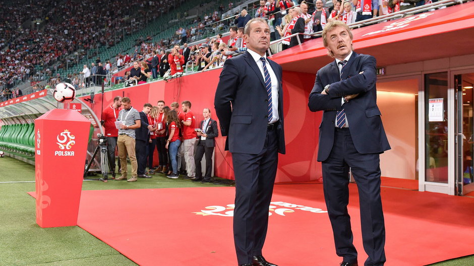 Marek Koźmiński i Zbigniew Boniek