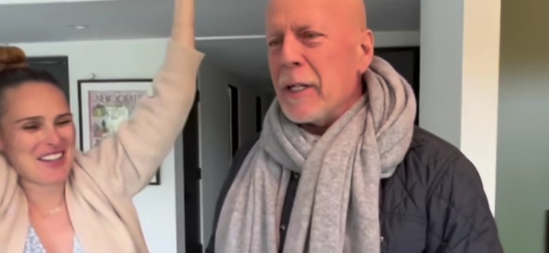 Demi Moore pokazała WIDEO z rodzinnego świętowania urodzin Bruce'a Willisa. Piękne!
