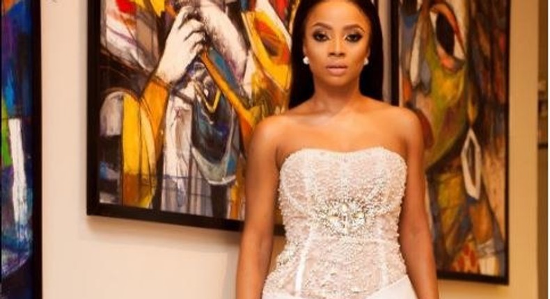 Toke Makinwa at her book launch 