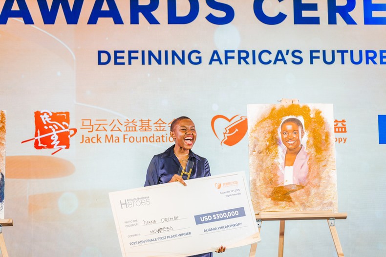 Diana Orembe, founder of NovFeed and ABH 2025 Grand Prize winner
