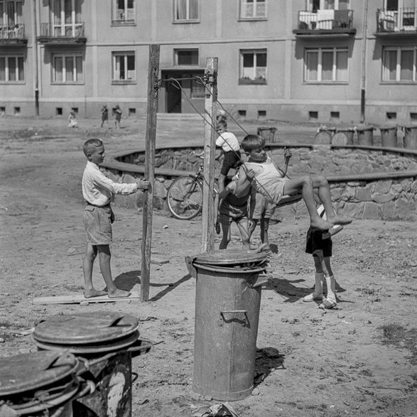 Osiedle C około roku 1960 · fot. Marek Nowicki / archiwum Muzeum Miejskiego w Tychach