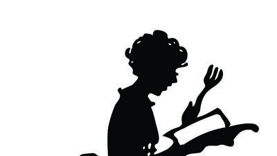 Silhouette of a housewife 