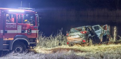 Ukradł auto i uciekał przed policją. Rajd zakończył w rzece