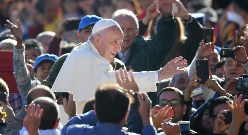 Pope Francis said last month he was 'not afraid' of a church schism