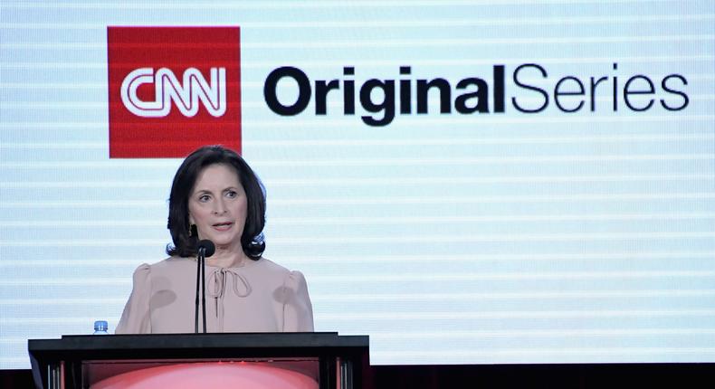 CNN's Amy Entelis speaks at an event in 2017 in Pasadena, California.Charley Gallay/Getty Images for Turner