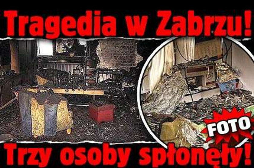 Tragedia w Zabrzu! Trzy osoby spłonęły! FOTO