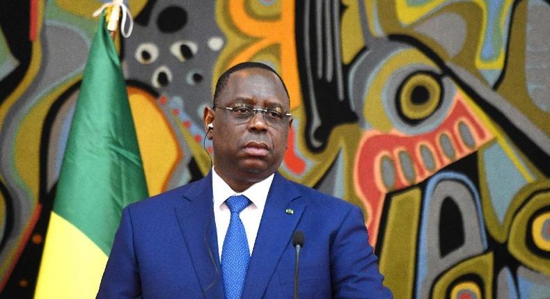 Macky Sall, président de la République du Sénégal et président de l'Union Africaine.