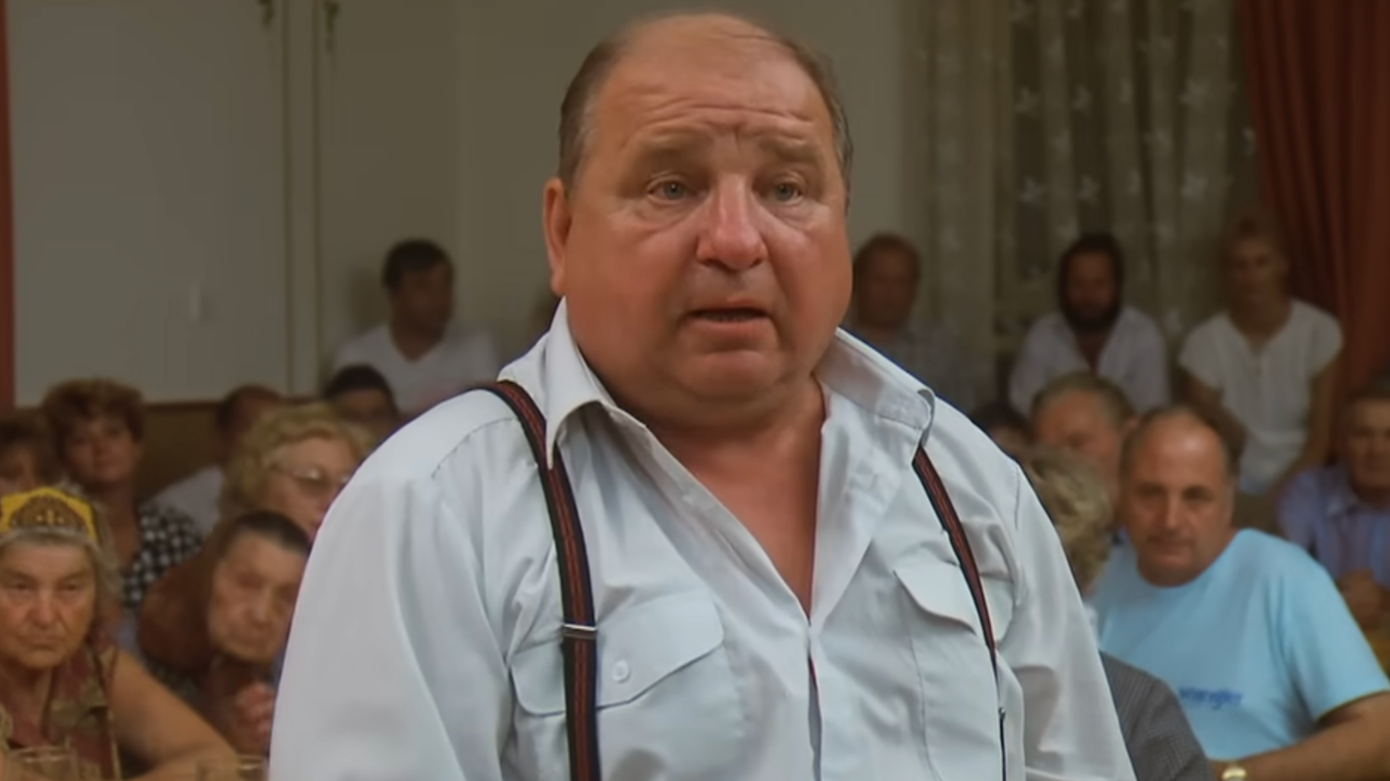 Stanislav Tříska ako Vladimír Škopek vo filme Slunce, seno, erotika.