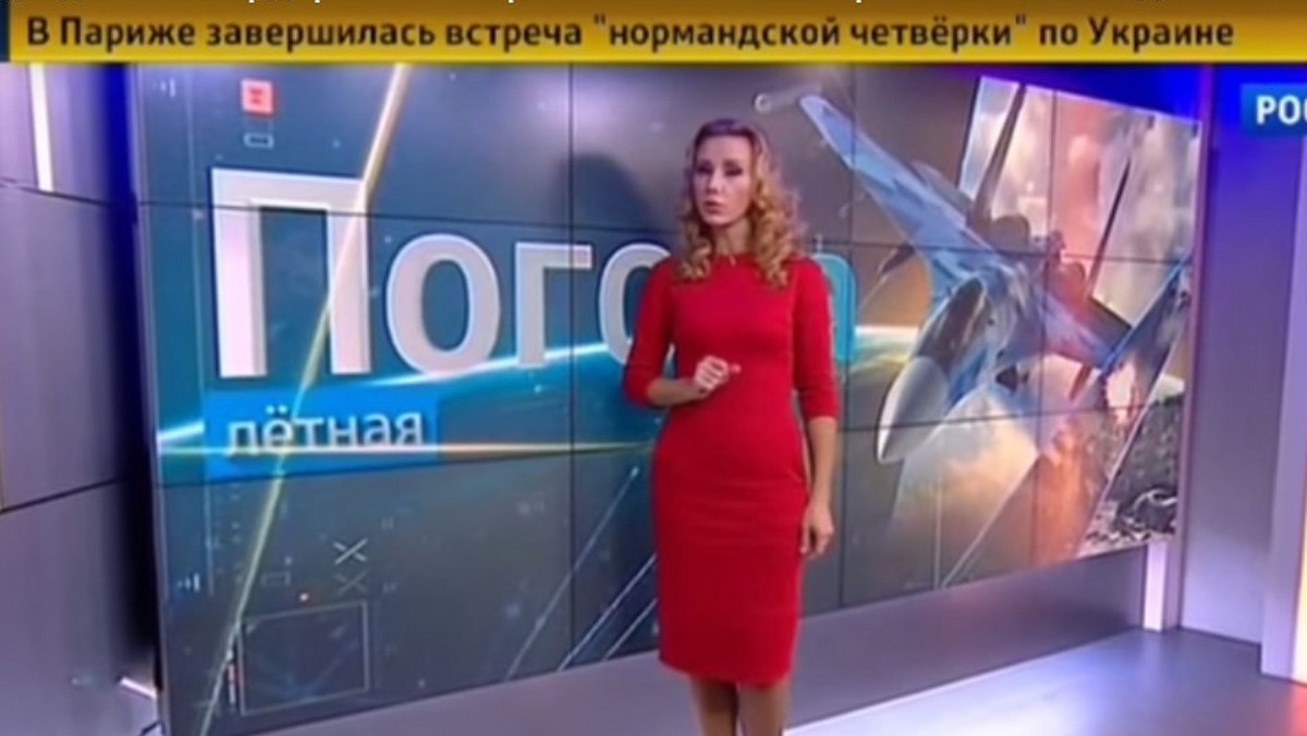 Wczoraj na antenie rosyjskiej telewizji państwowej Rossia-24 widzowie mogli obejrzeć nietypową prognozę pogody. Prezenterka przez ok. 3 minuty omawiała warunki pogodowe panujące w Syrii. - Są idealne dla rosyjskiej operacji bombardowań - stwierdziła.