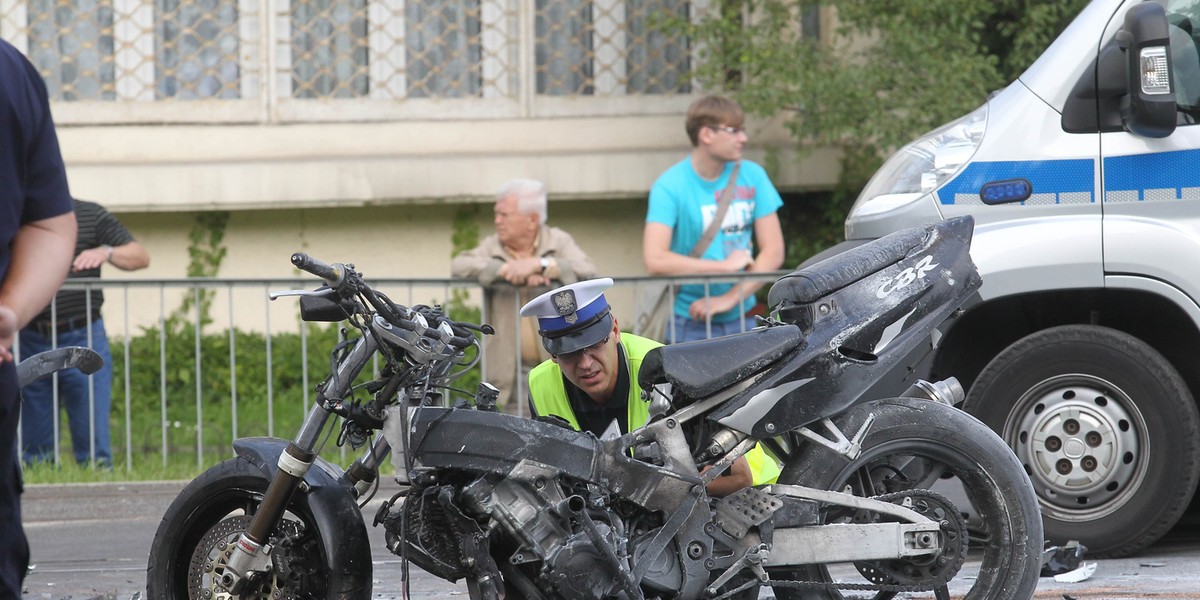 wypadek śmiertelny motocyklowy