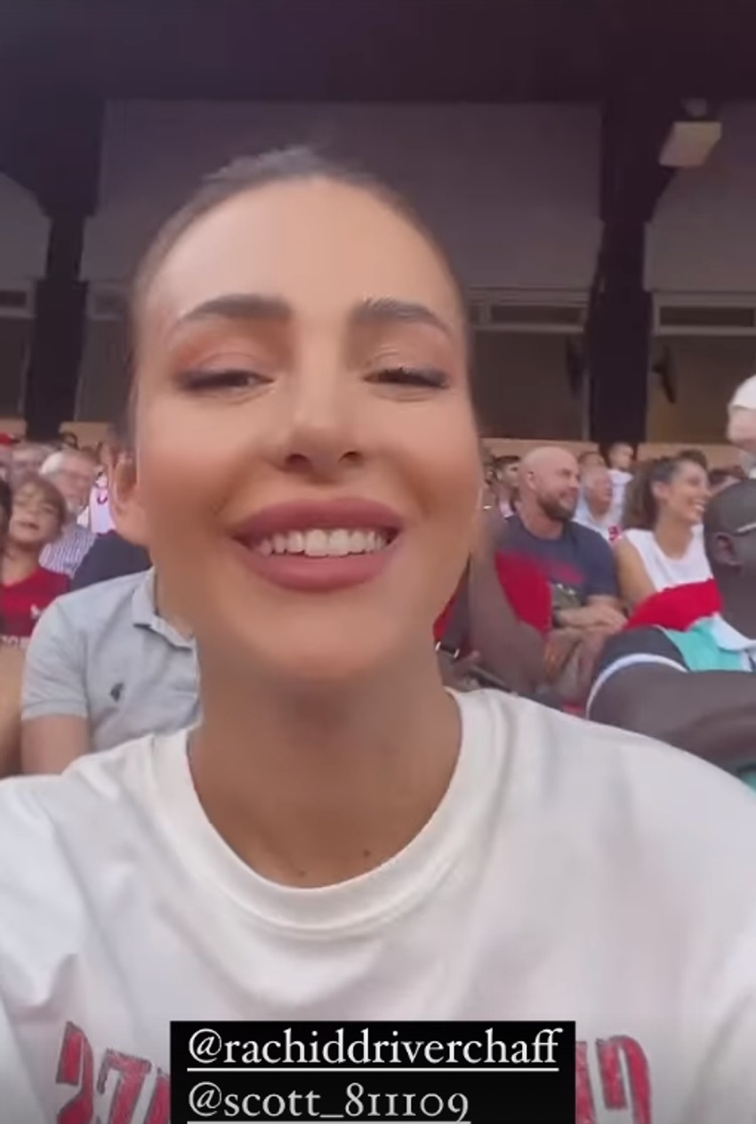 Anastasija Ražnatović na tribinama