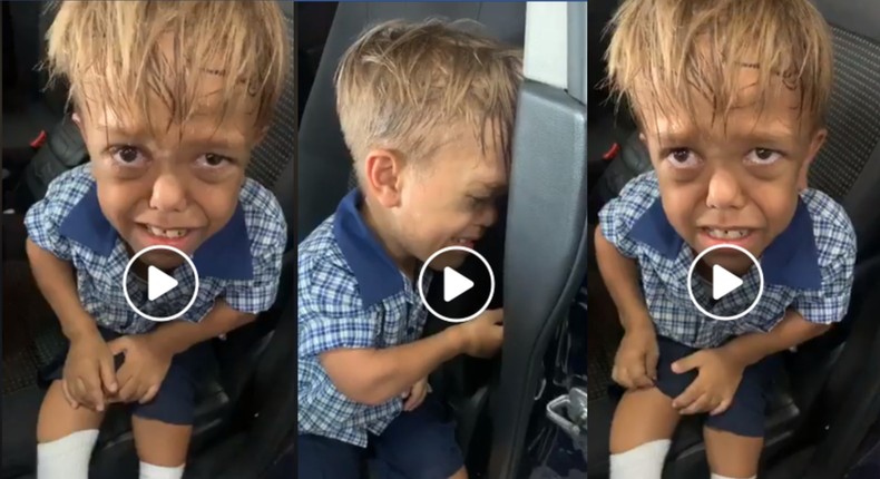 Mother in tears as 9-year-old son with dwarfism cries and threatens to kill himself due to bullying (video)