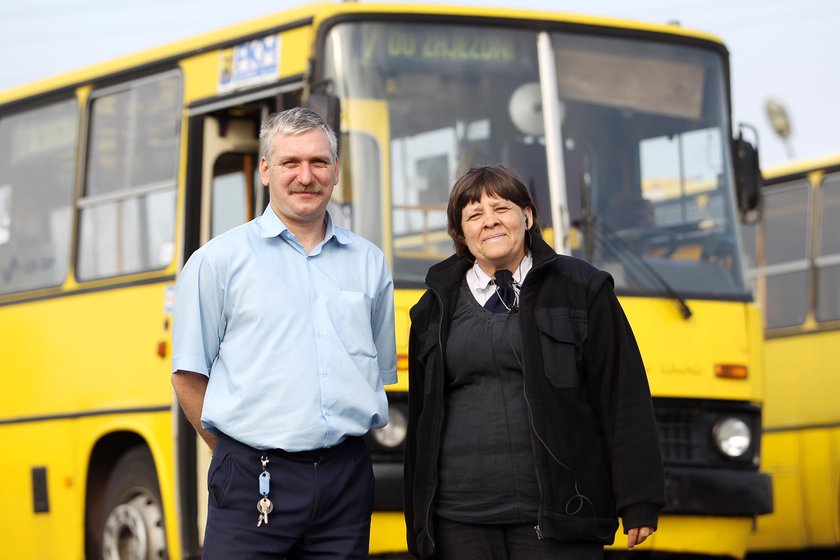 Leszek Tomeczek (36 l.) i Jolanta Kurzok (49 l.), kierowcy PKM w Katowicach