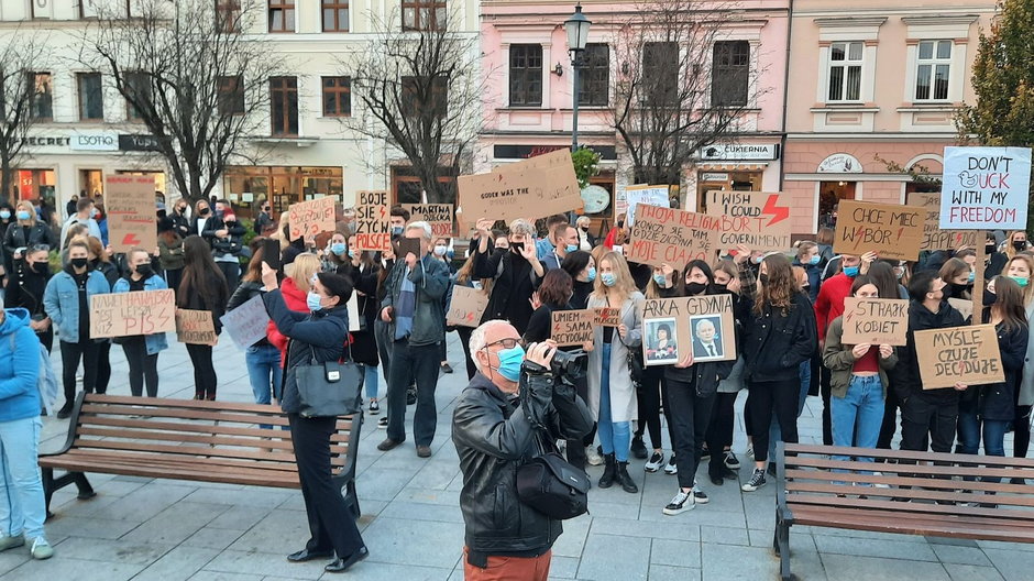 Strajk Kobiet. Protest w Wadowicach