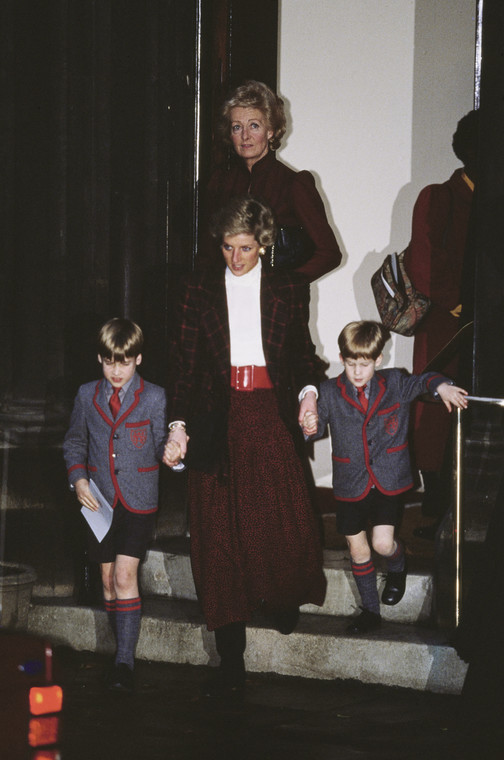 Frances Shand Kydd, Diana, William i Harry