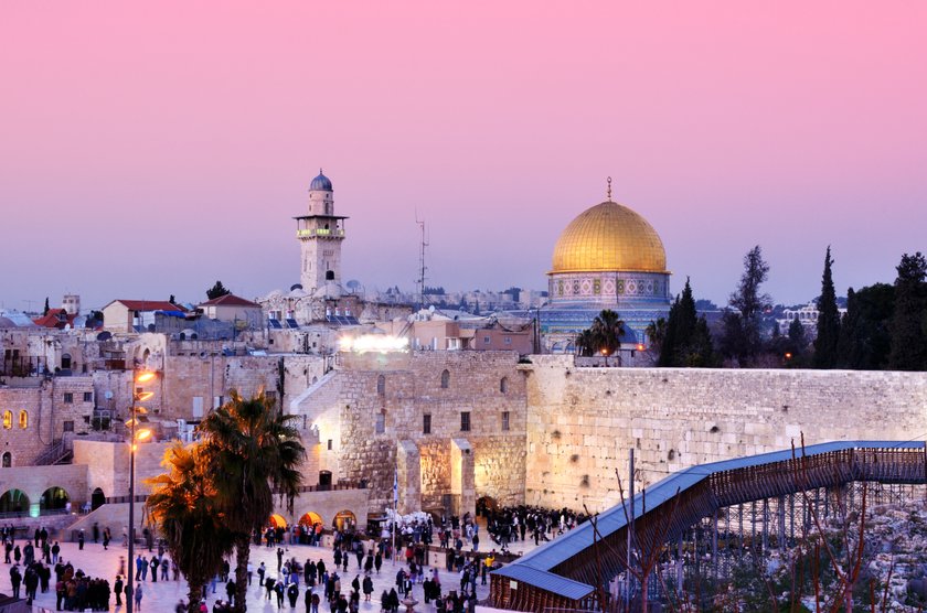 Western Wall and Dome of the Rock in Jerusalem, Israel