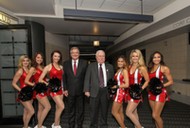 Lech Wałęsa i Bronisław Komorowski Chicago Bulls